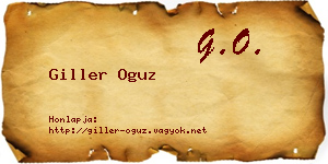 Giller Oguz névjegykártya